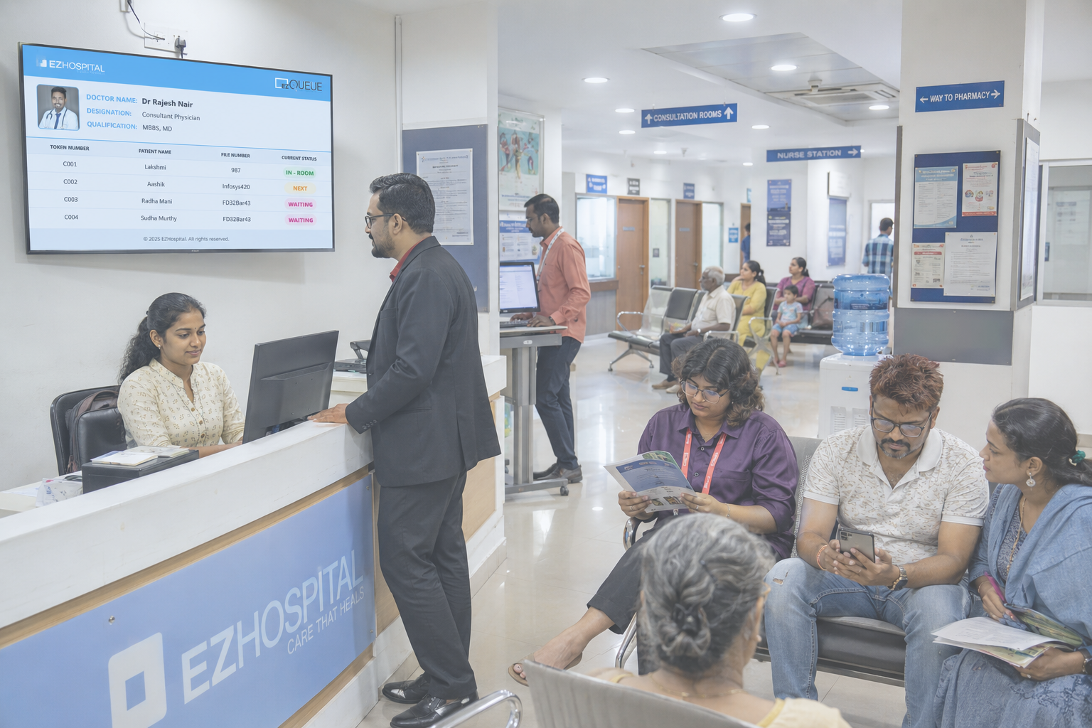 EZQueue Hospital Queue Management