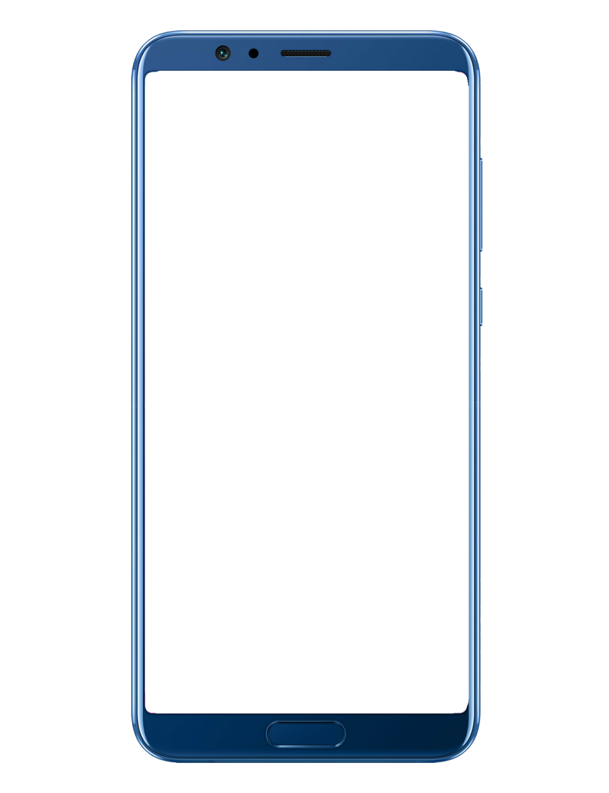 Blue smartphone frame displaying the EZQueue patient token tracker